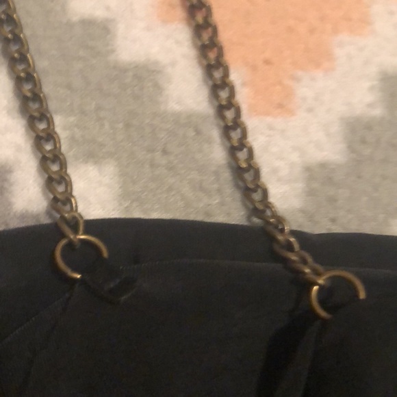 Express Womens Black With Copper Chain Straps Tank Top Size Small - Picture 7 of 12